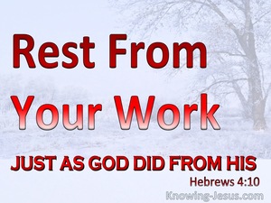 Hebrews 4:10